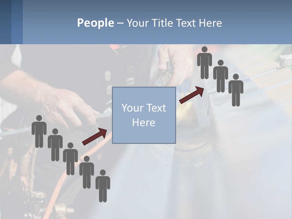 A Man Working On A Roof With A Hammer PowerPoint Template