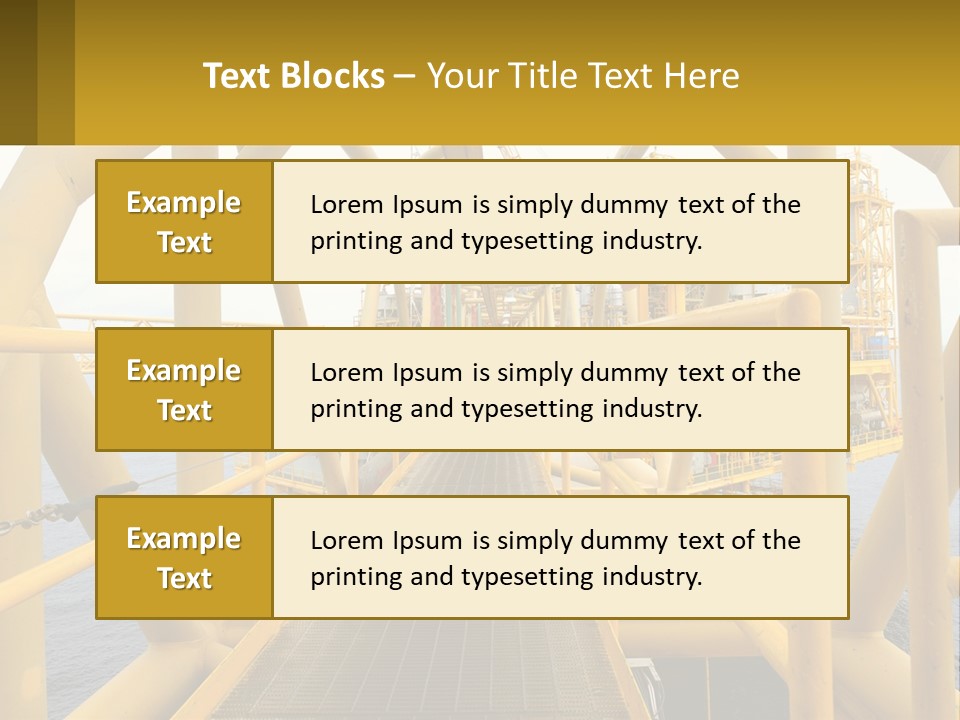A Man Walking Across A Yellow Bridge Over Water PowerPoint Template