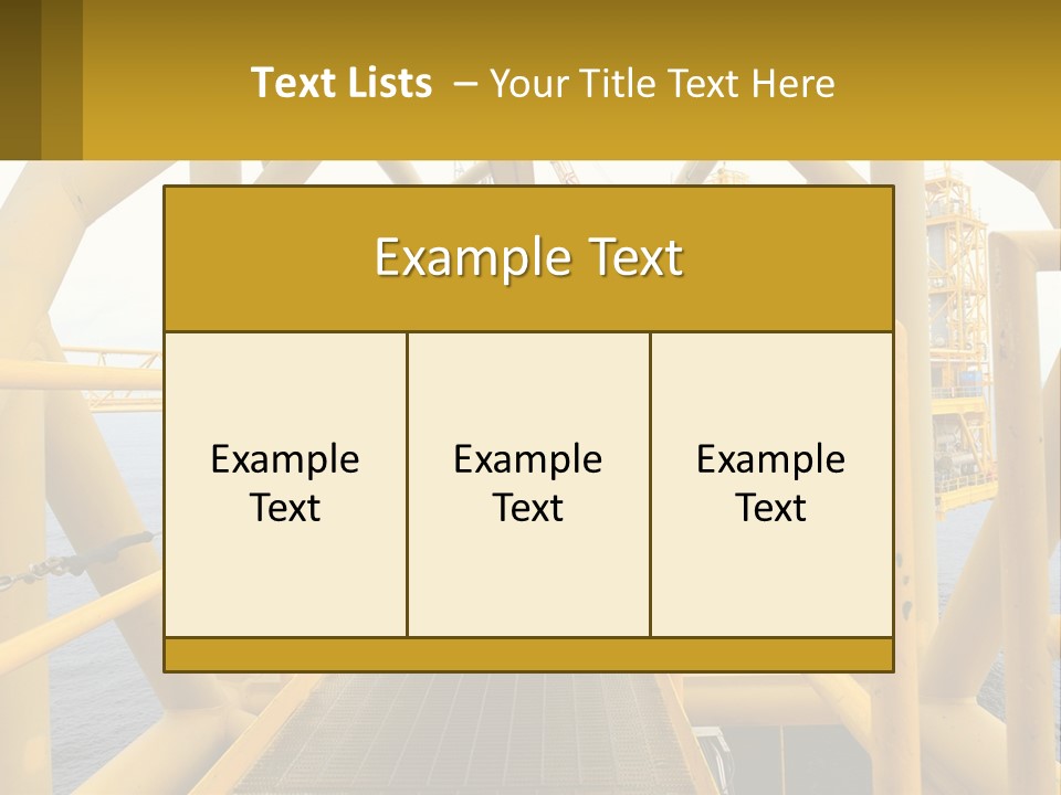 A Man Walking Across A Yellow Bridge Over Water PowerPoint Template