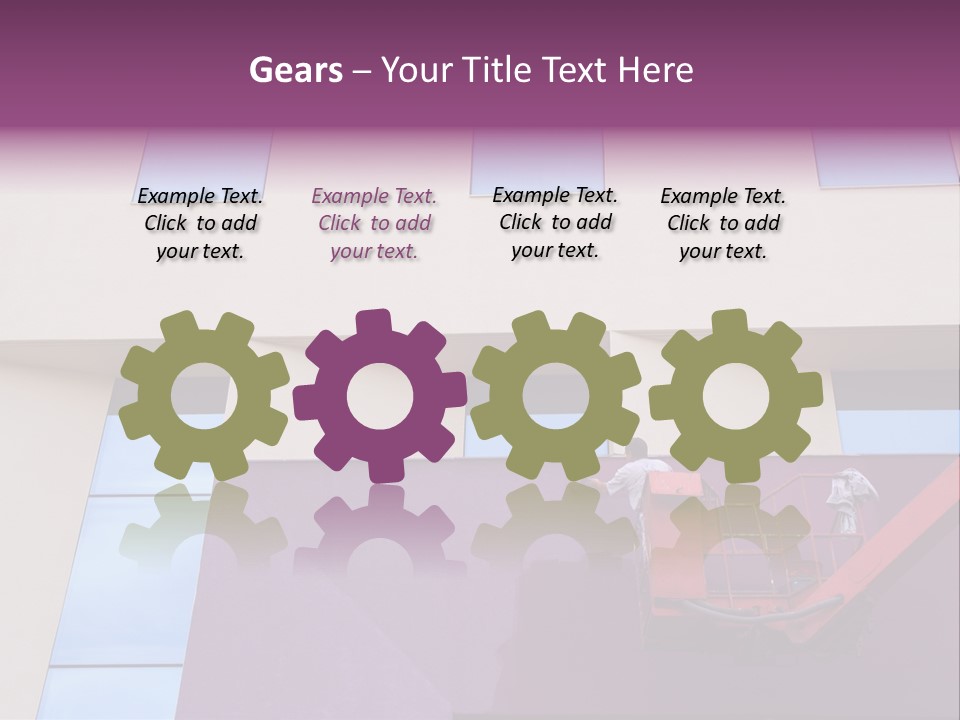 A Man Is Painting The Side Of A Building PowerPoint Template