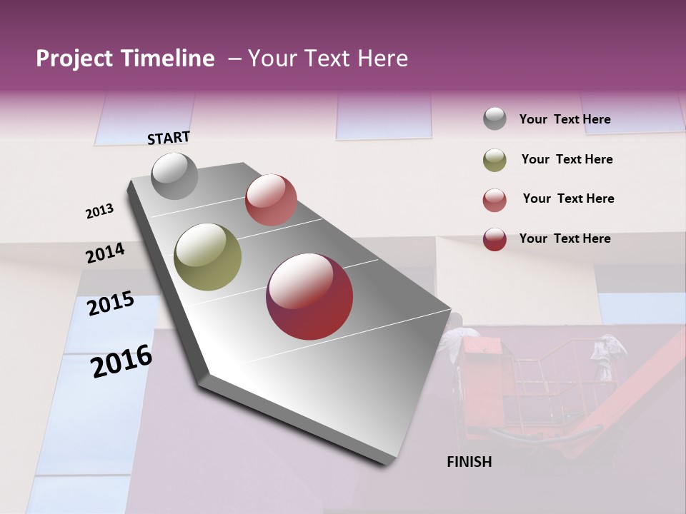 A Man Is Painting The Side Of A Building PowerPoint Template