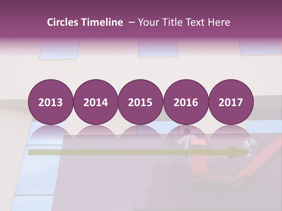 A Man Is Painting The Side Of A Building PowerPoint Template