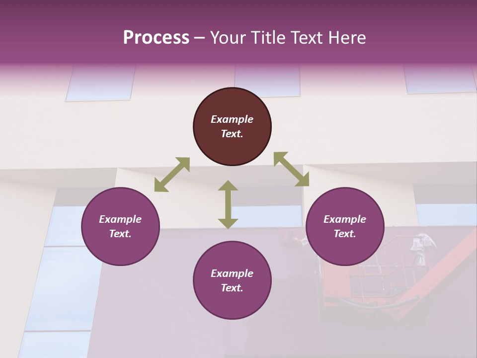 A Man Is Painting The Side Of A Building PowerPoint Template