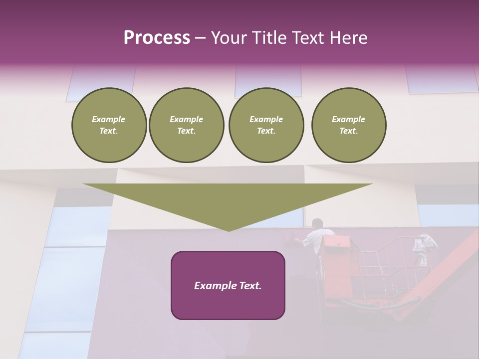 A Man Is Painting The Side Of A Building PowerPoint Template