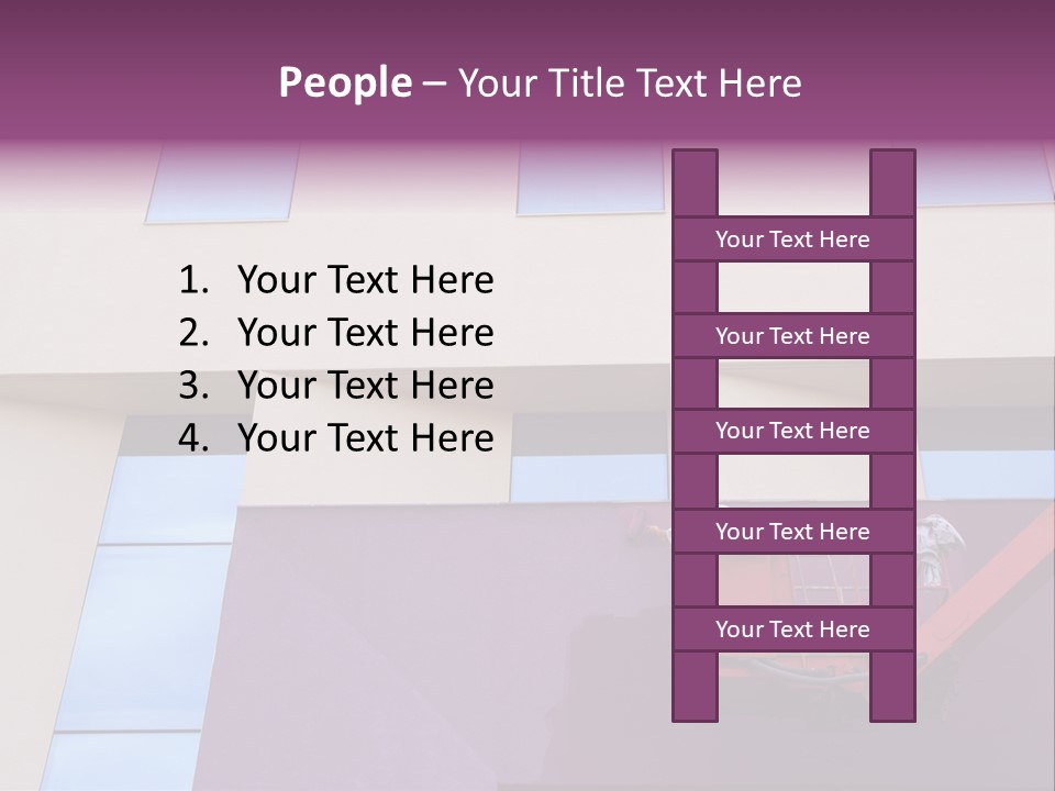 A Man Is Painting The Side Of A Building PowerPoint Template