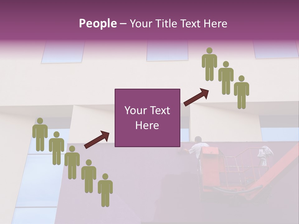 A Man Is Painting The Side Of A Building PowerPoint Template