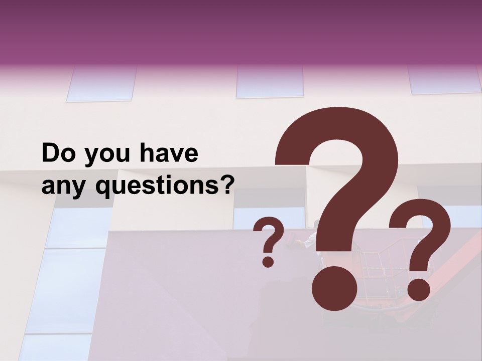 A Man Is Painting The Side Of A Building PowerPoint Template