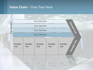 Two Mannequins Dressed In Black And White In A Clothing Store PowerPoint Template