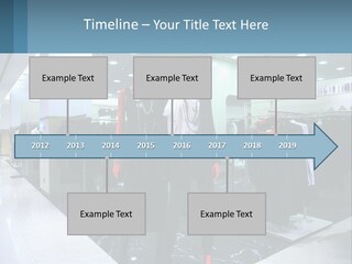 Two Mannequins Dressed In Black And White In A Clothing Store PowerPoint Template