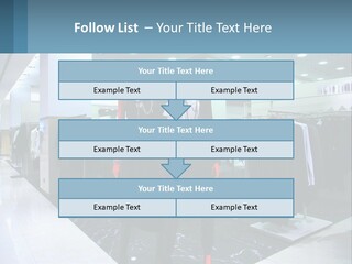 Two Mannequins Dressed In Black And White In A Clothing Store PowerPoint Template