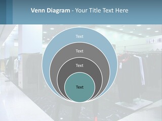 Two Mannequins Dressed In Black And White In A Clothing Store PowerPoint Template
