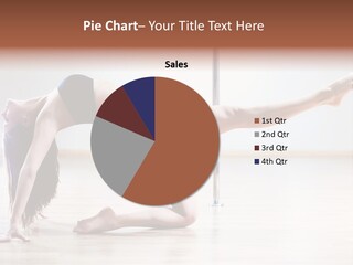 A Woman Is Doing A Yoga Pose On The Floor PowerPoint Template