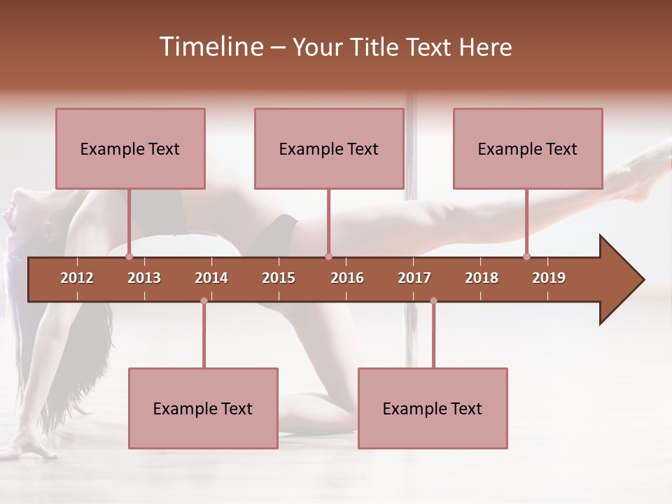 A Woman Is Doing A Yoga Pose On The Floor PowerPoint Template