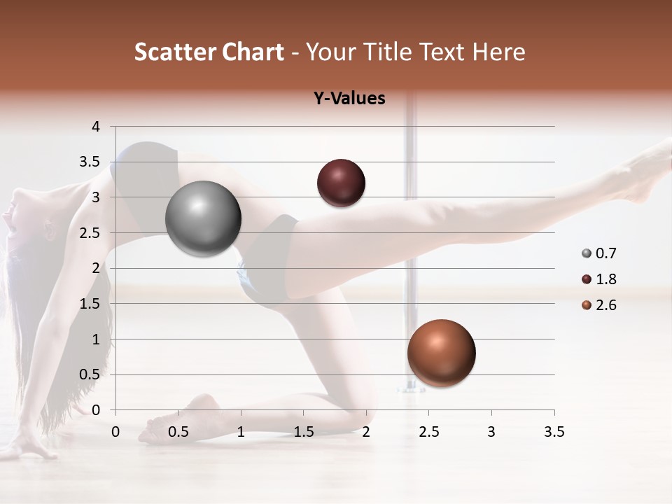 A Woman Is Doing A Yoga Pose On The Floor PowerPoint Template