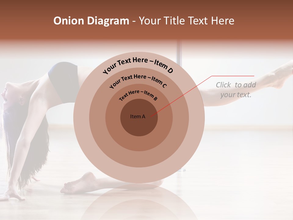 A Woman Is Doing A Yoga Pose On The Floor PowerPoint Template