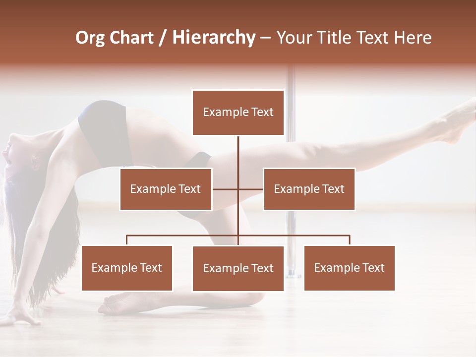 A Woman Is Doing A Yoga Pose On The Floor PowerPoint Template