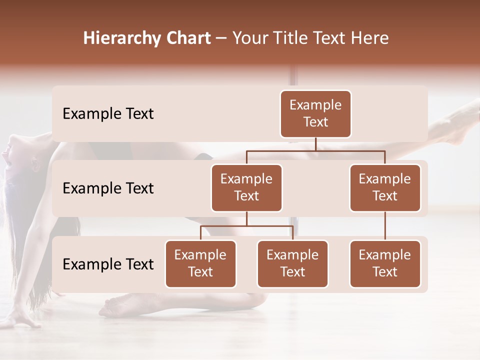 A Woman Is Doing A Yoga Pose On The Floor PowerPoint Template