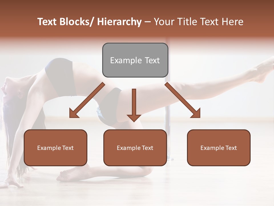 A Woman Is Doing A Yoga Pose On The Floor PowerPoint Template