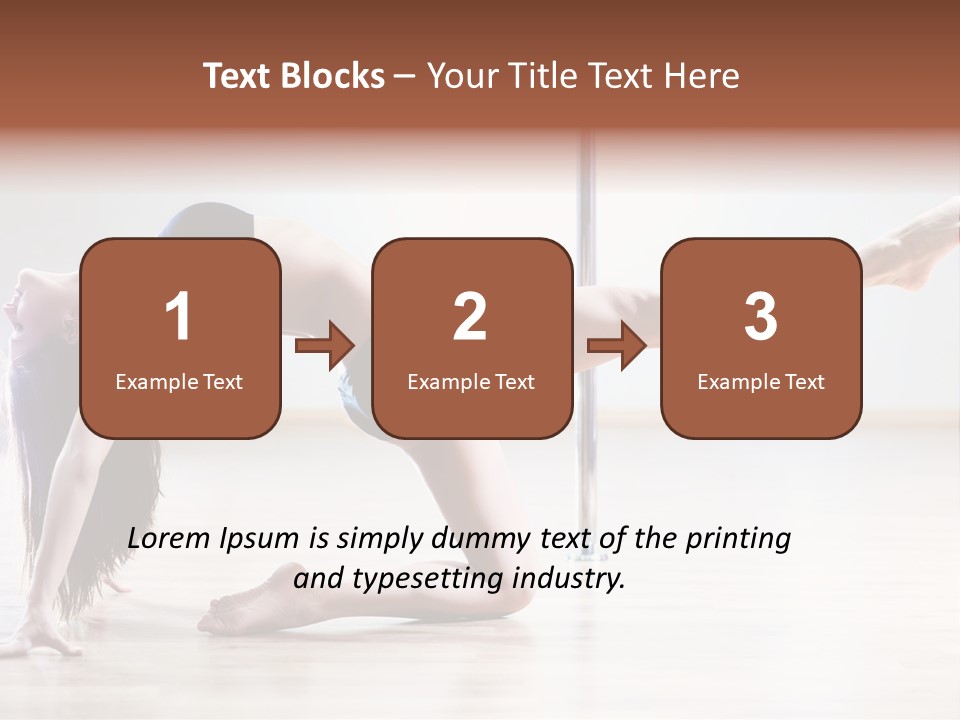 A Woman Is Doing A Yoga Pose On The Floor PowerPoint Template