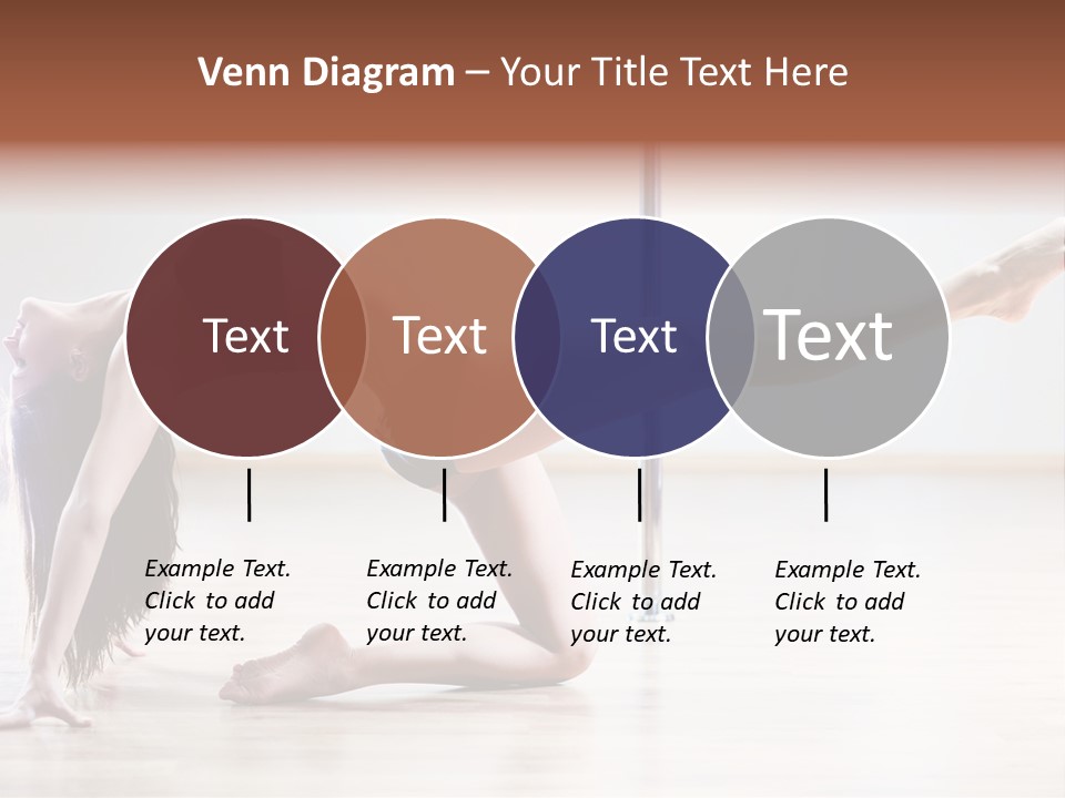 A Woman Is Doing A Yoga Pose On The Floor PowerPoint Template