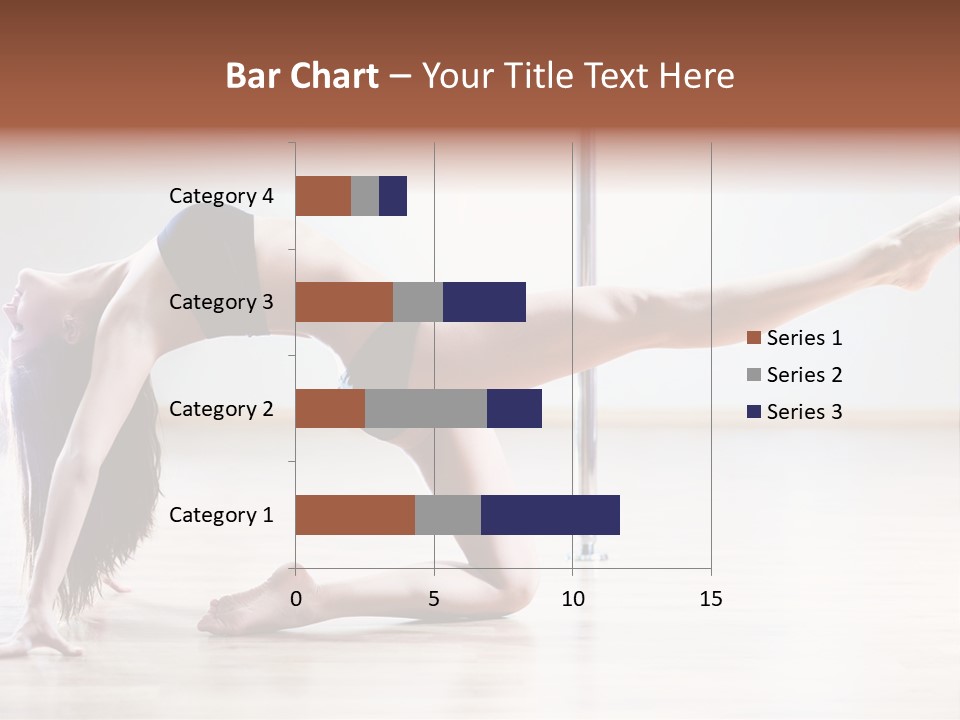 A Woman Is Doing A Yoga Pose On The Floor PowerPoint Template