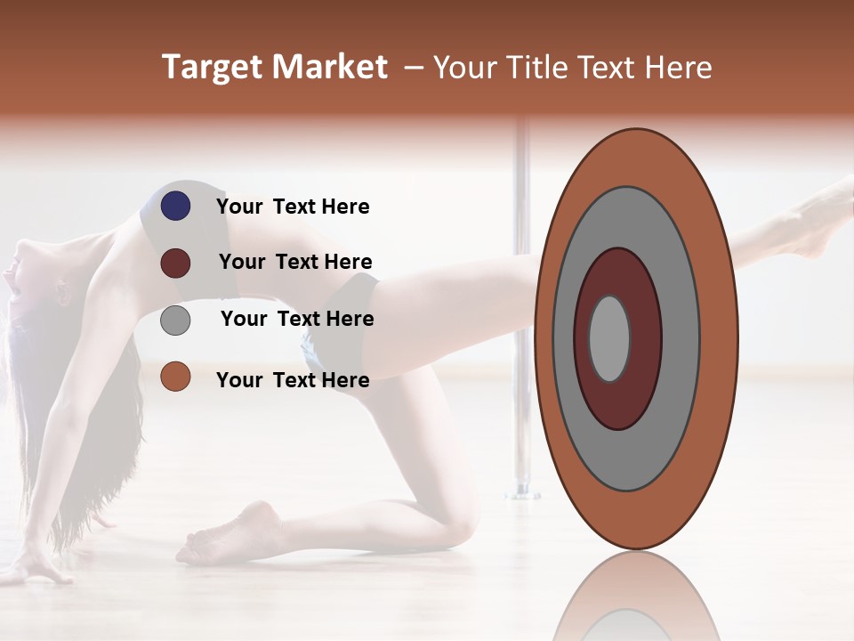 A Woman Is Doing A Yoga Pose On The Floor PowerPoint Template