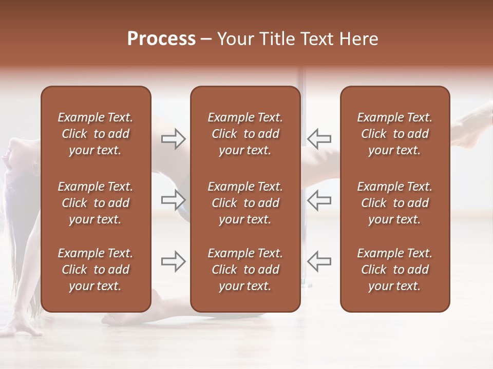 A Woman Is Doing A Yoga Pose On The Floor PowerPoint Template