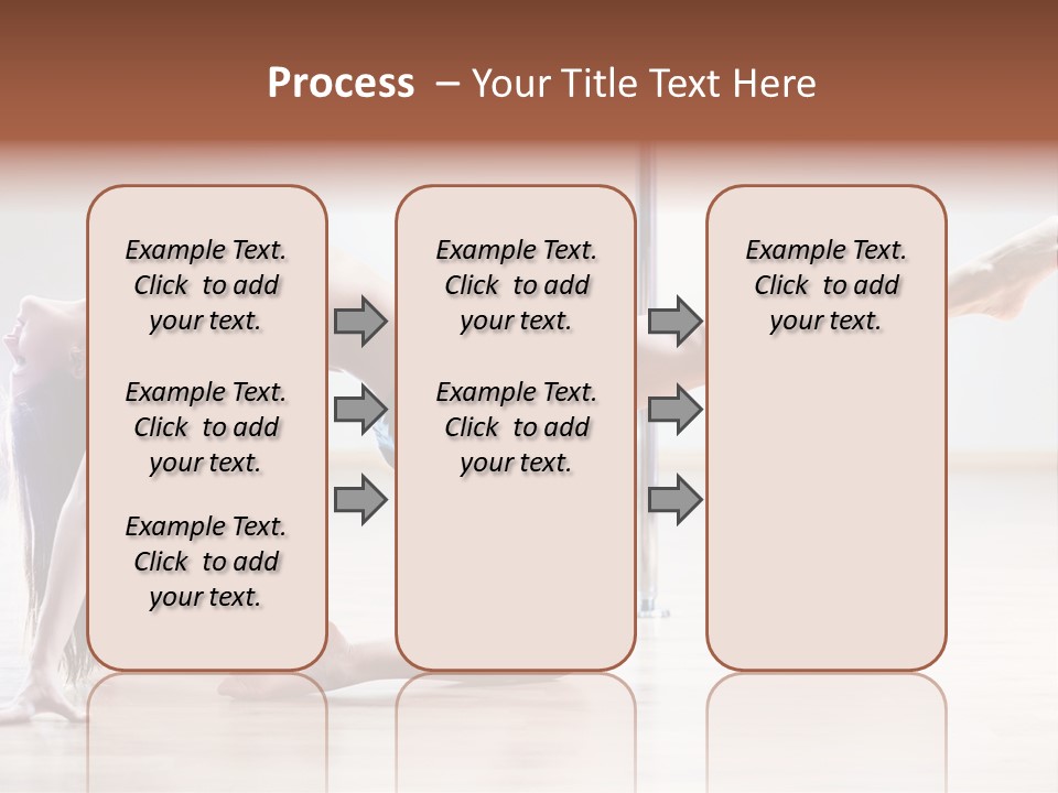 A Woman Is Doing A Yoga Pose On The Floor PowerPoint Template