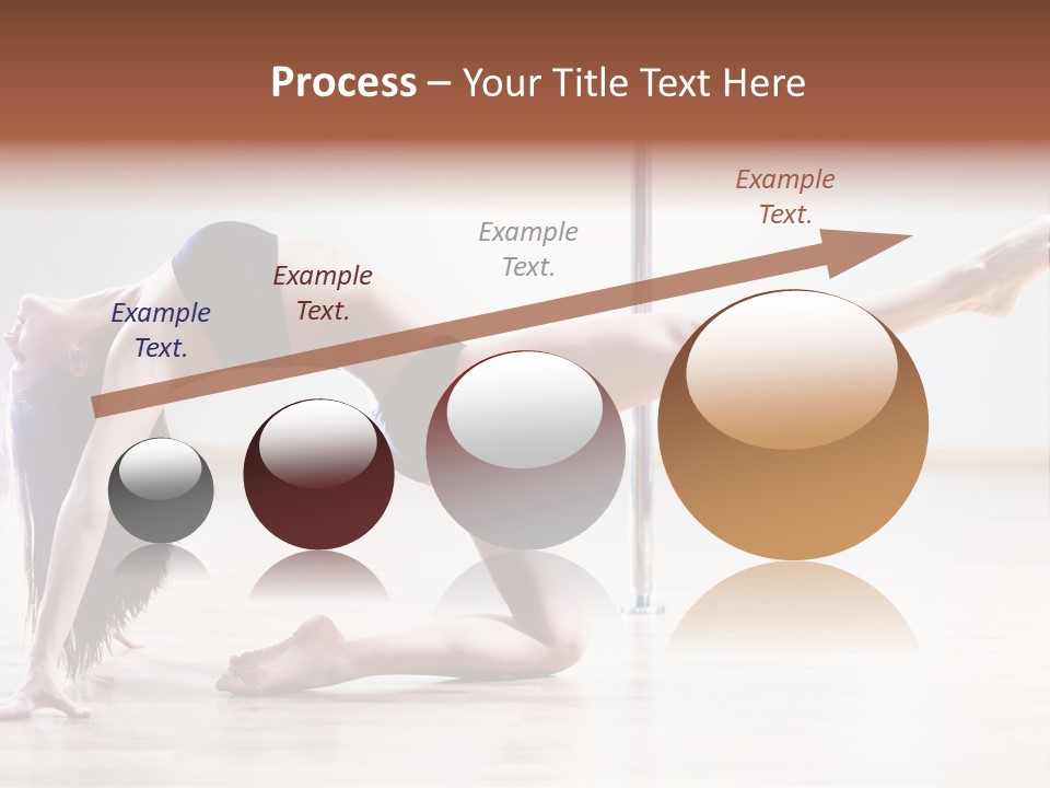 A Woman Is Doing A Yoga Pose On The Floor PowerPoint Template