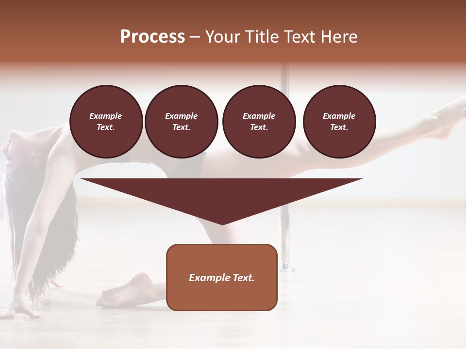 A Woman Is Doing A Yoga Pose On The Floor PowerPoint Template