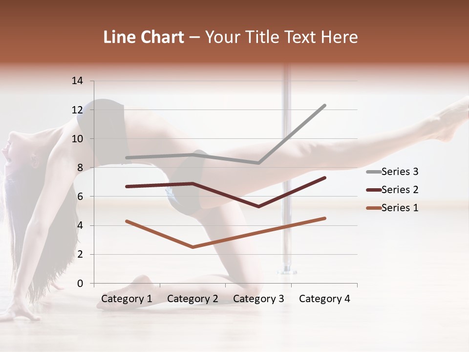 A Woman Is Doing A Yoga Pose On The Floor PowerPoint Template