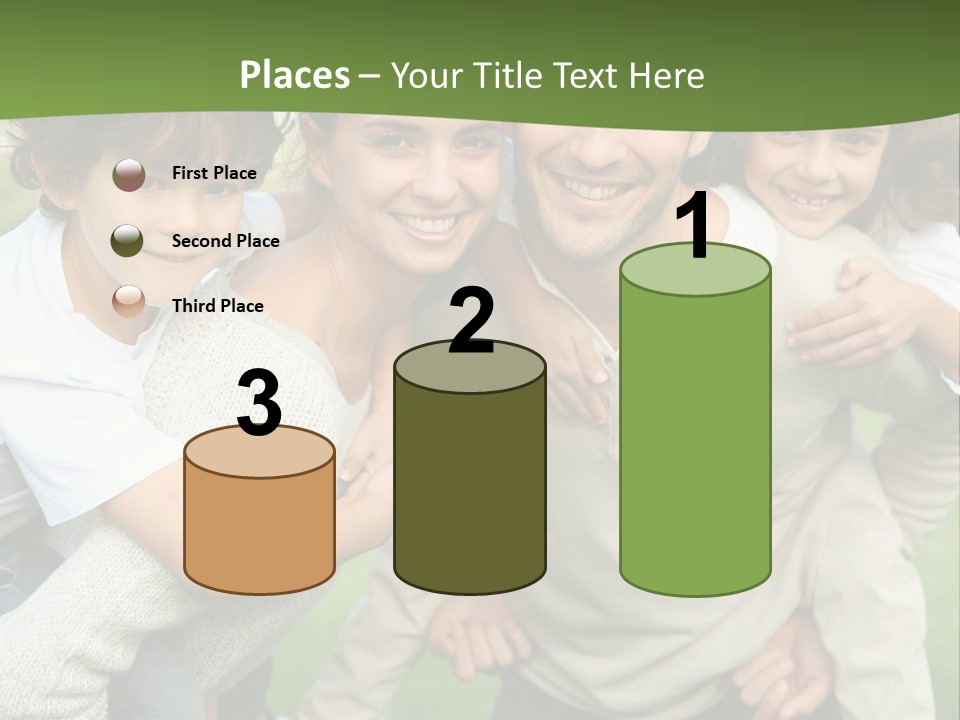 A Group Of People Are Posing For A Picture PowerPoint Template