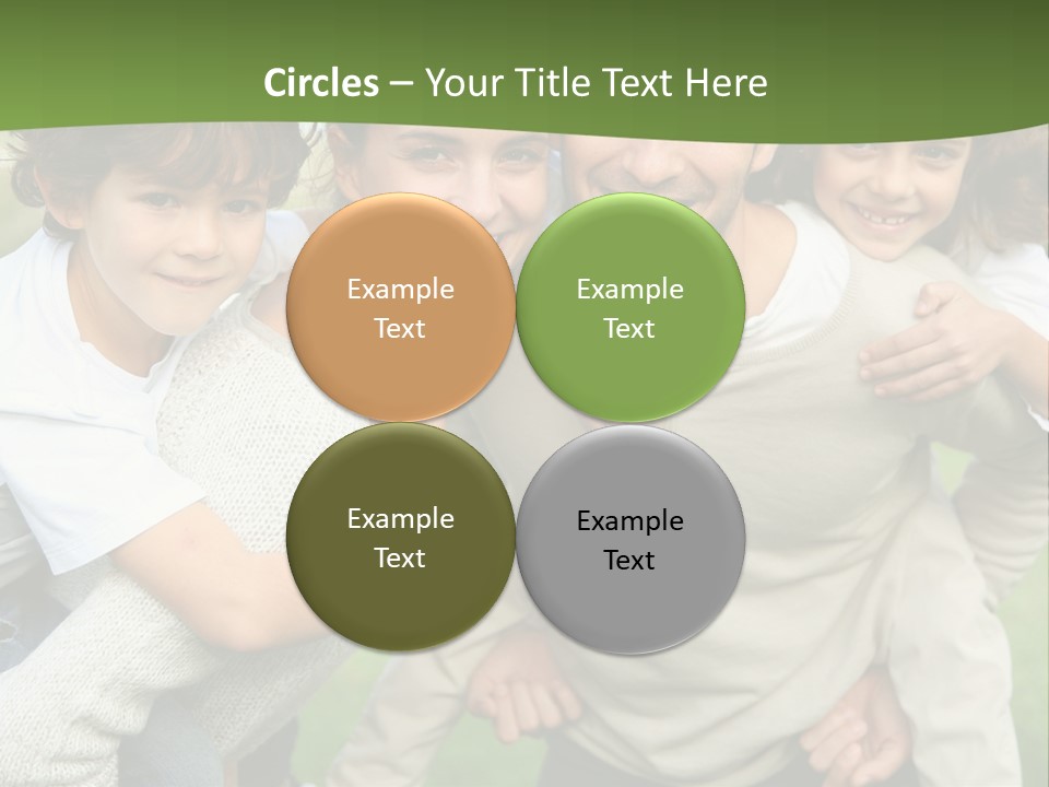 A Group Of People Are Posing For A Picture PowerPoint Template