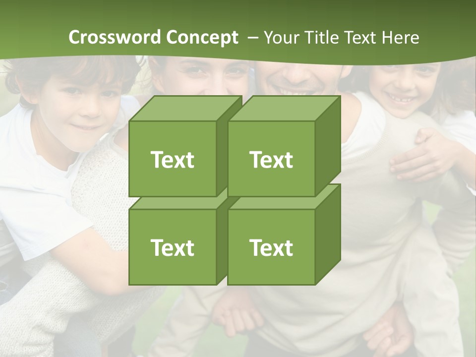 A Group Of People Are Posing For A Picture PowerPoint Template