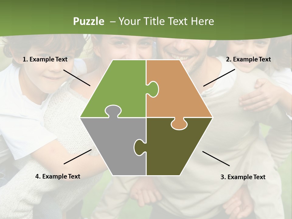 A Group Of People Are Posing For A Picture PowerPoint Template