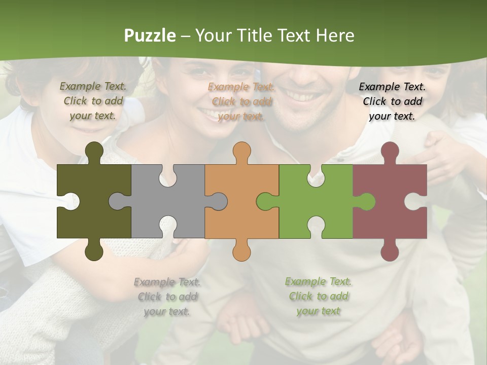 A Group Of People Are Posing For A Picture PowerPoint Template