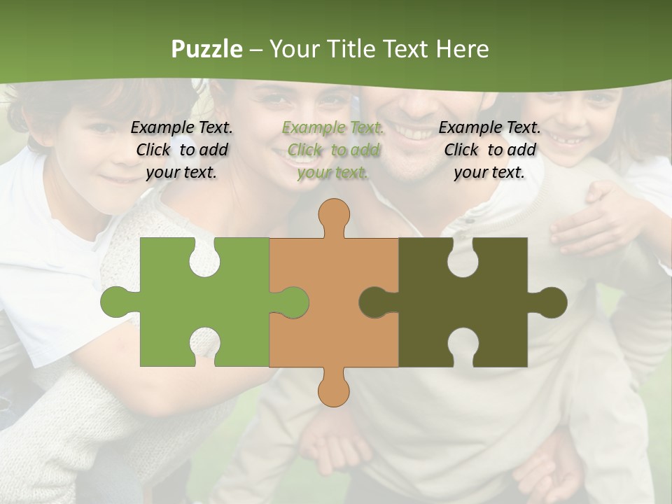 A Group Of People Are Posing For A Picture PowerPoint Template