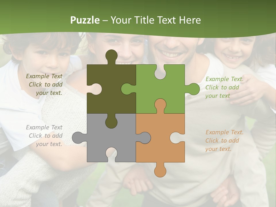 A Group Of People Are Posing For A Picture PowerPoint Template