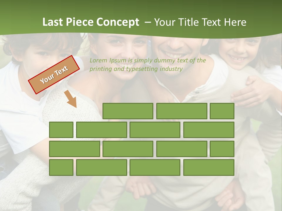 A Group Of People Are Posing For A Picture PowerPoint Template