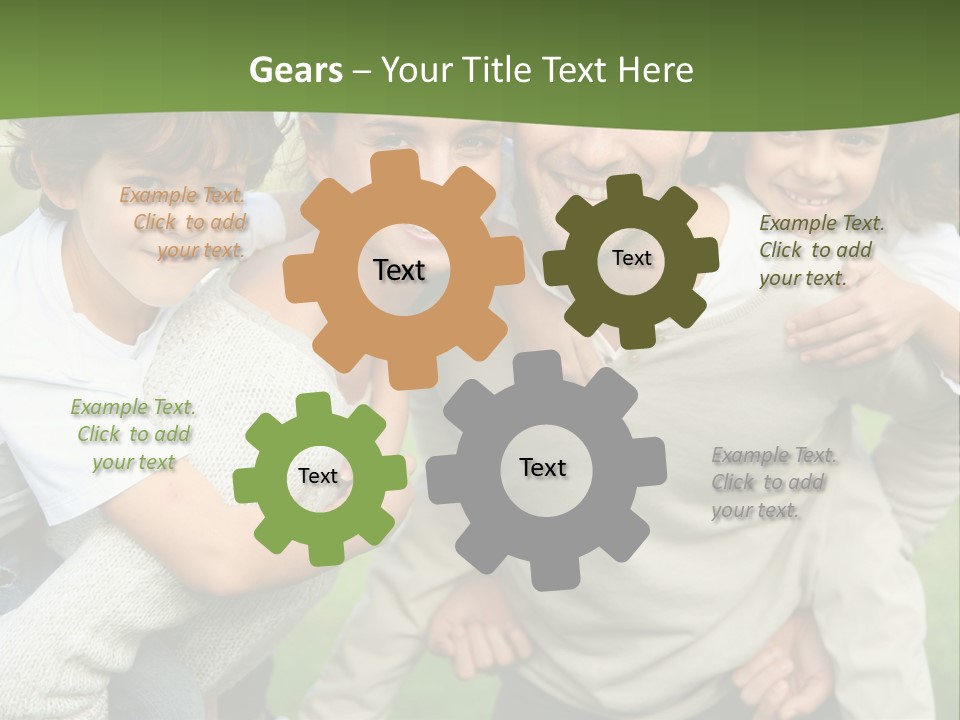 A Group Of People Are Posing For A Picture PowerPoint Template