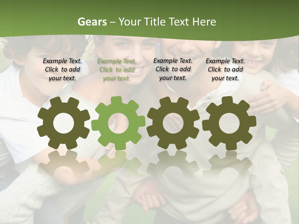 A Group Of People Are Posing For A Picture PowerPoint Template