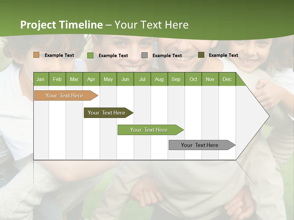 A Group Of People Are Posing For A Picture PowerPoint Template