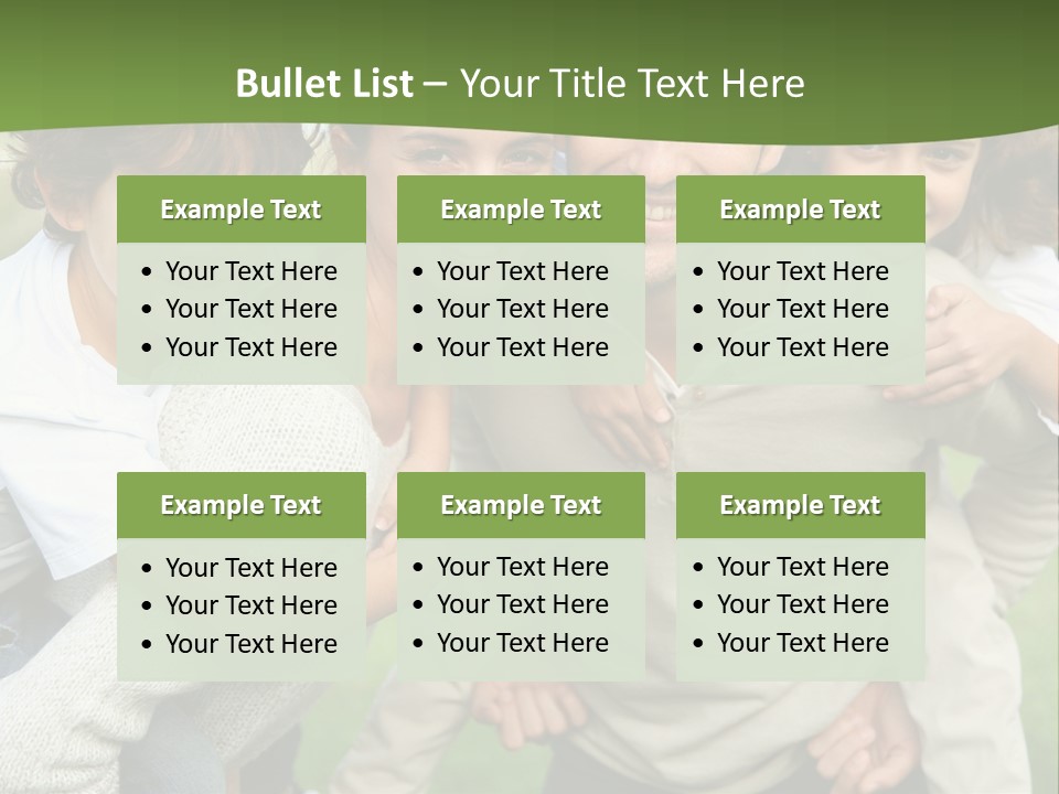 A Group Of People Are Posing For A Picture PowerPoint Template