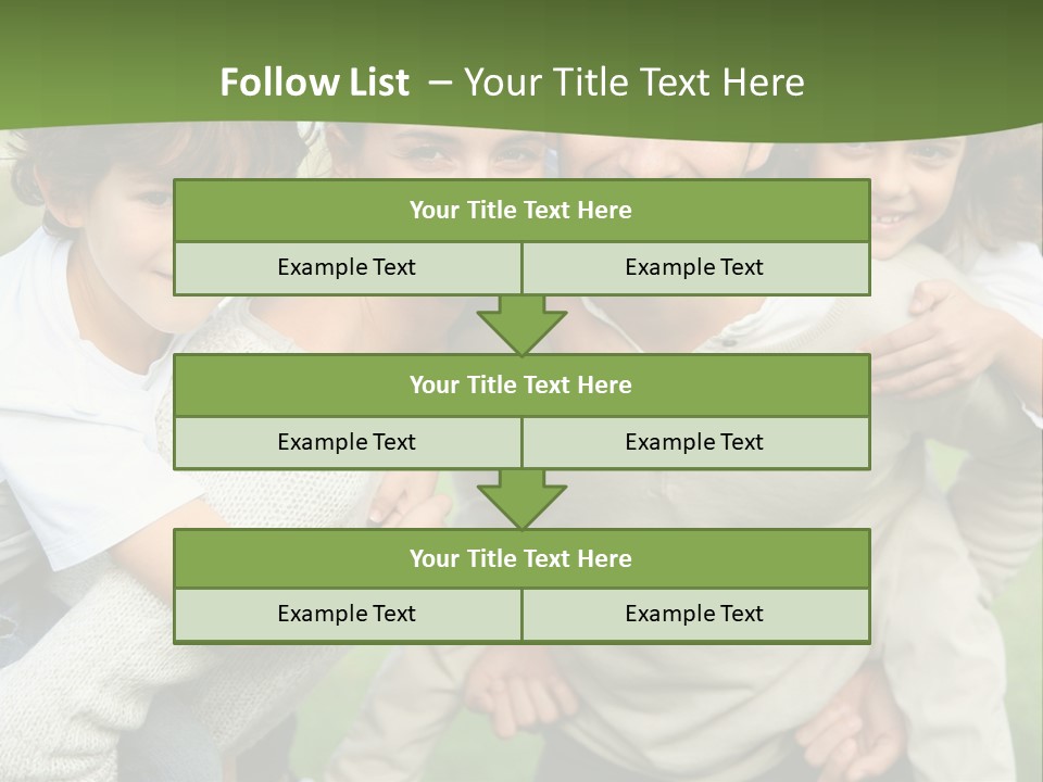 A Group Of People Are Posing For A Picture PowerPoint Template
