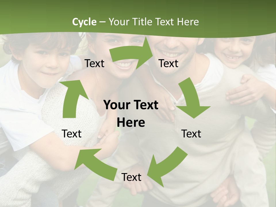 A Group Of People Are Posing For A Picture PowerPoint Template