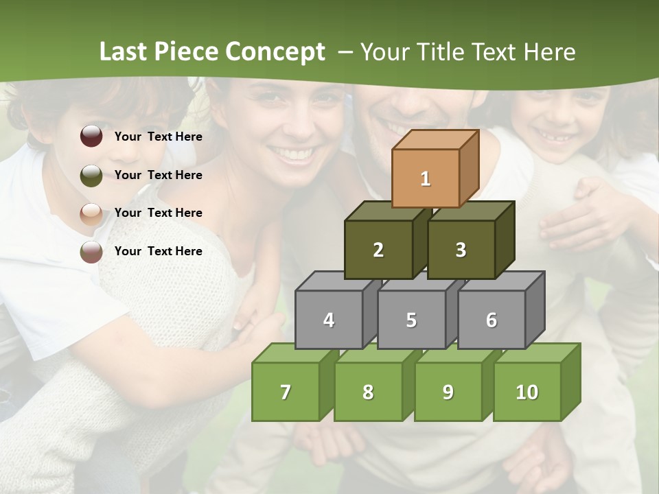 A Group Of People Are Posing For A Picture PowerPoint Template