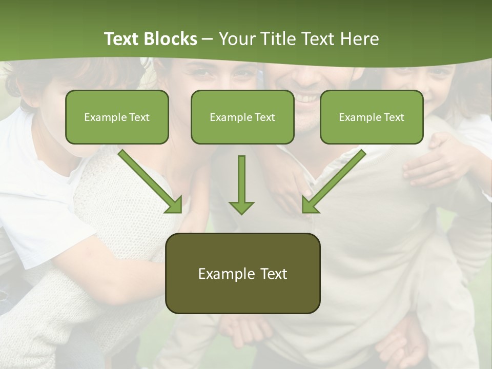 A Group Of People Are Posing For A Picture PowerPoint Template
