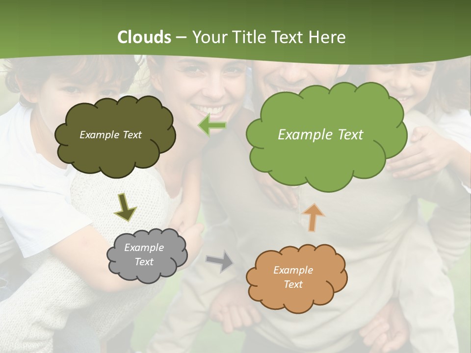 A Group Of People Are Posing For A Picture PowerPoint Template