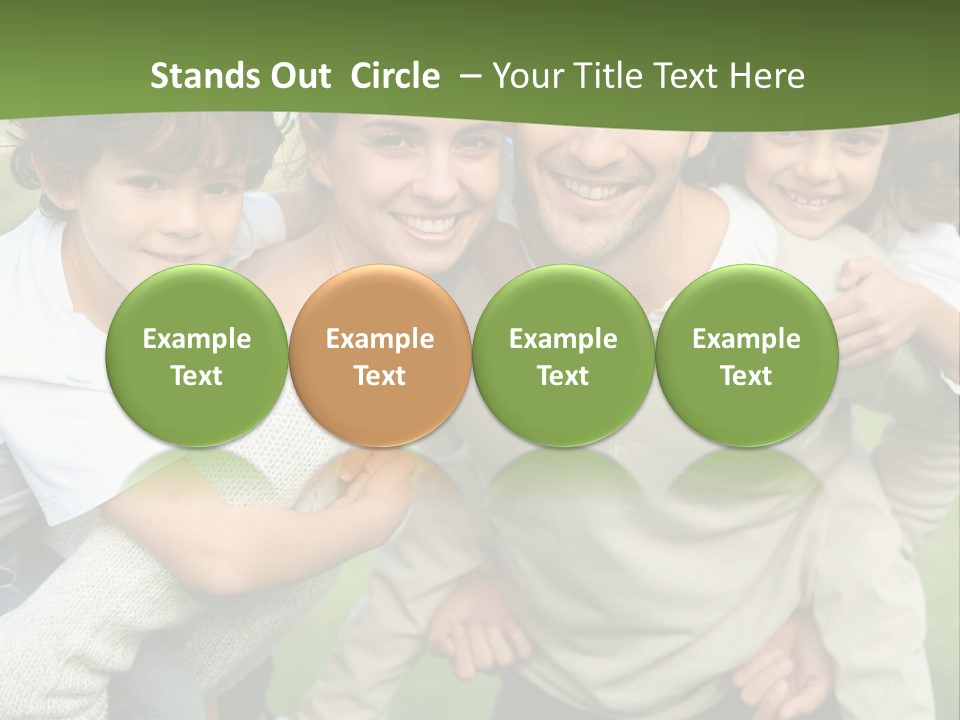 A Group Of People Are Posing For A Picture PowerPoint Template