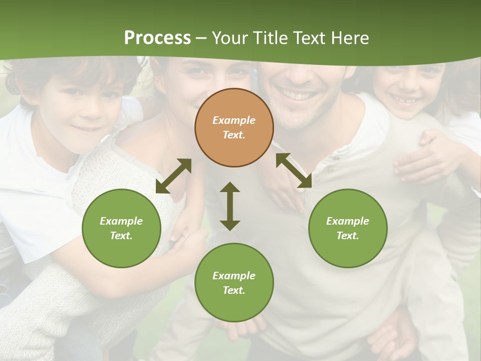 A Group Of People Are Posing For A Picture PowerPoint Template